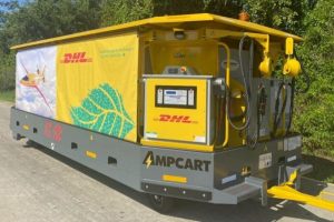 DHL Express mobile charging cart resized cropped